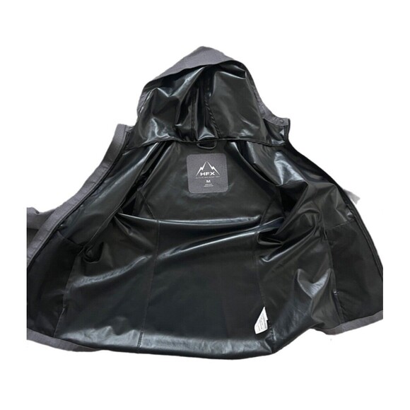 HFX Lightweight Softshell Running Outdoor Rain Jacket Dark Gray Size M - Picture 9 of 9